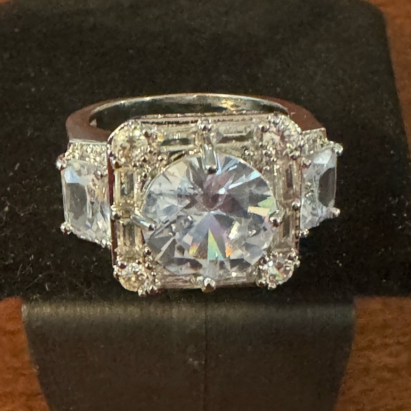 5 Ct Round Simulated Diamond Cluster Bling, Iced Out, Unisex, Badass Ring Sz 9 - Picture 10 of 13